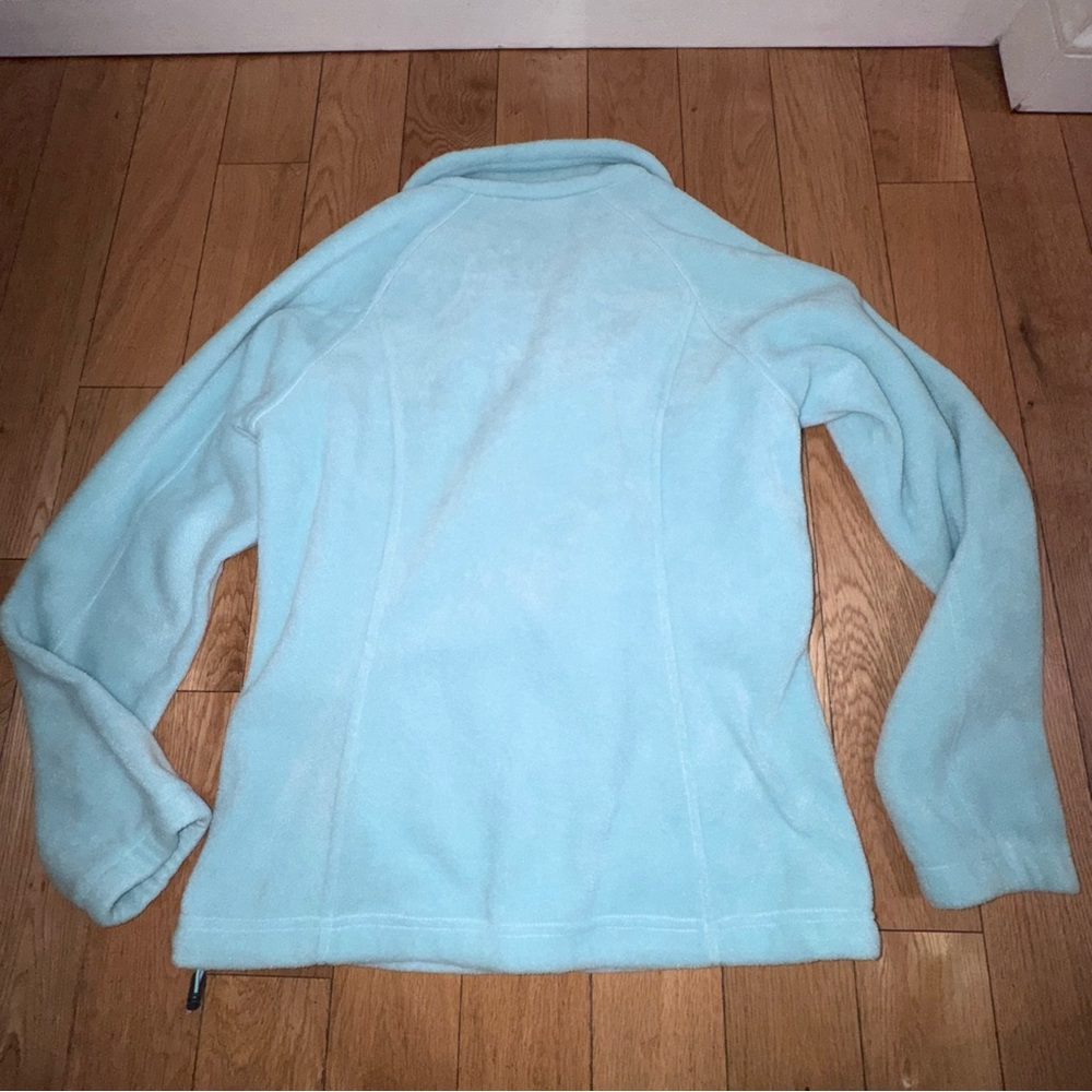 Columbia Women's Pale Blue Full-Zip Teddy Fleece Jacket - Picture 13 of 16